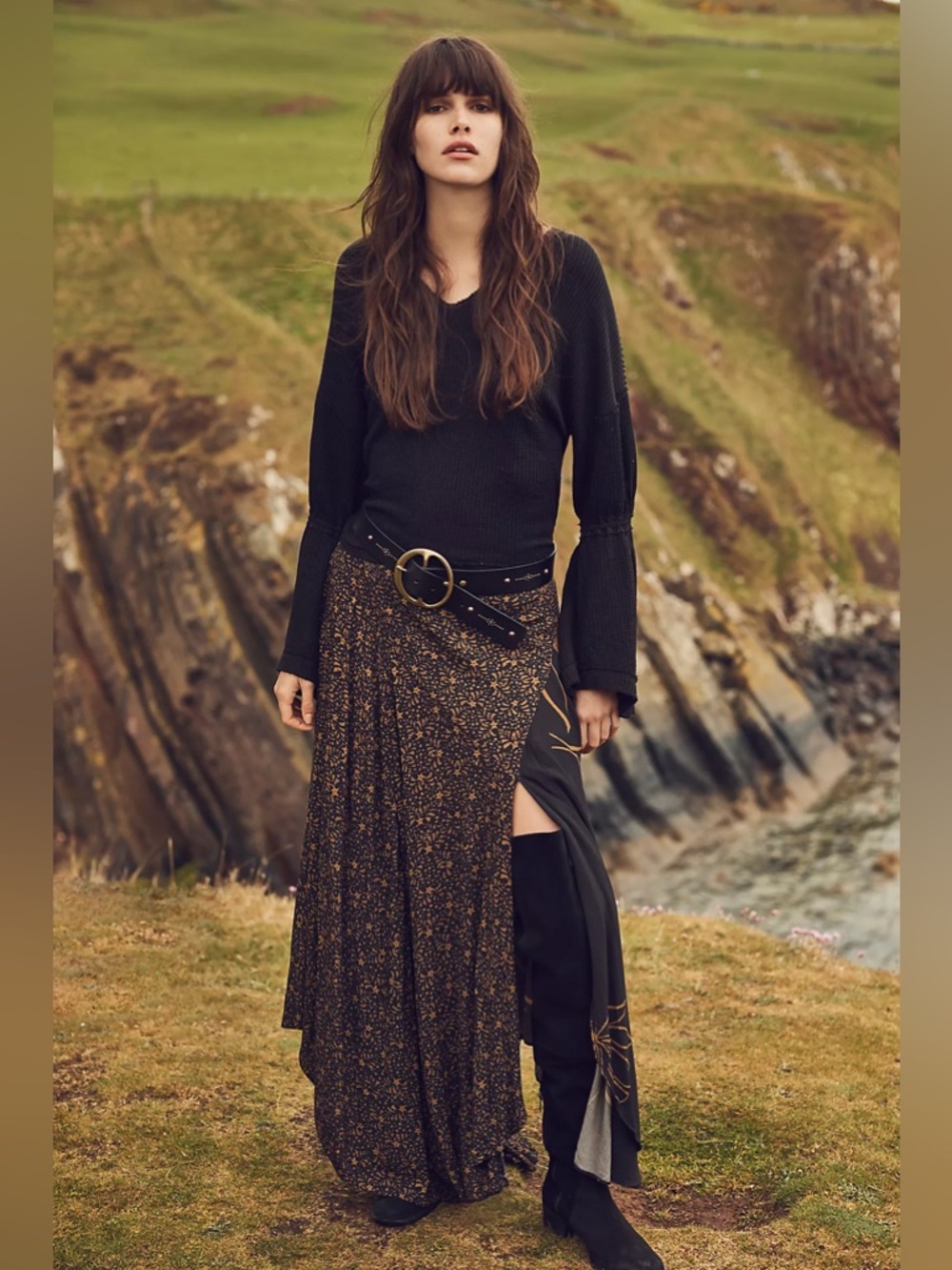 Free people Mona Lisa Maxi Skirt